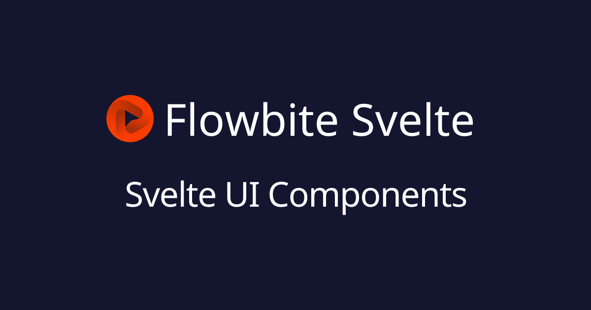 Flowbite Svelte
