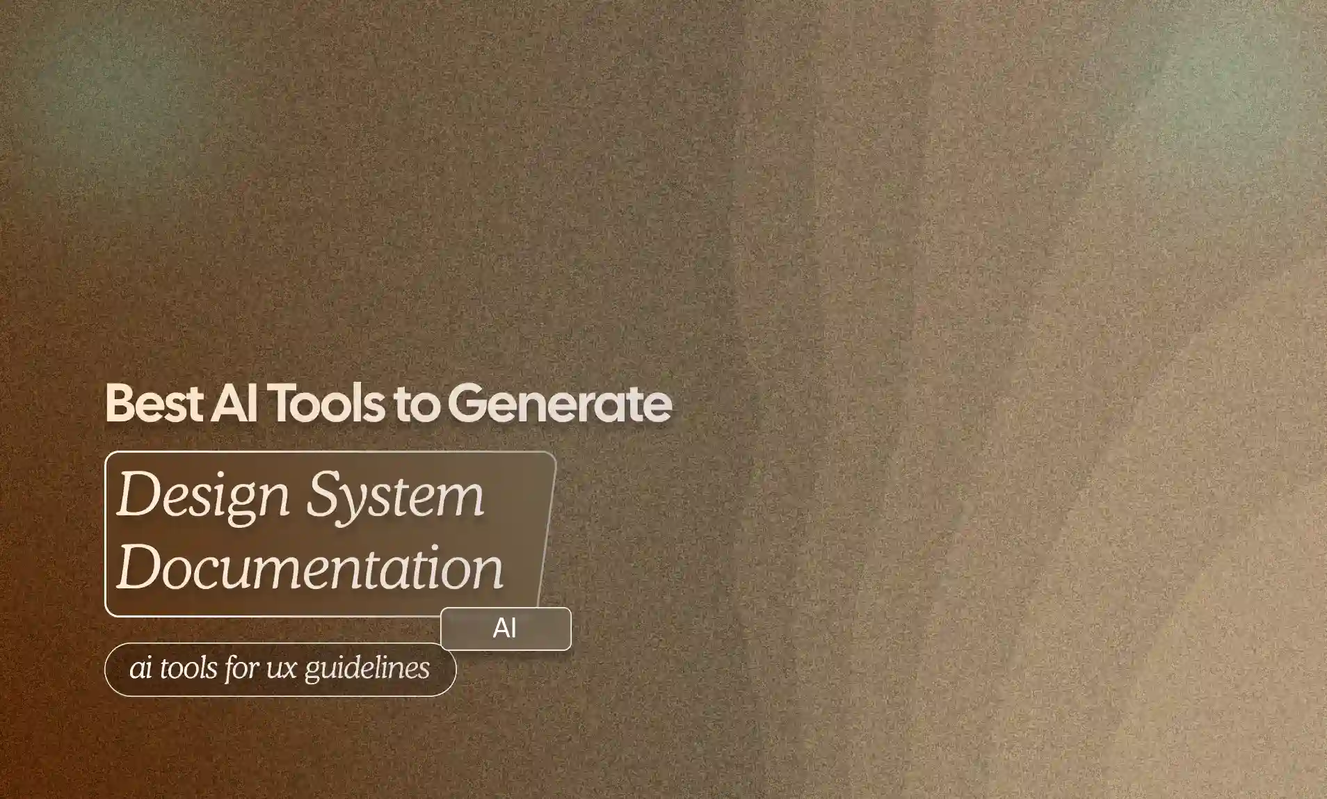 AI Tools to Generate Design