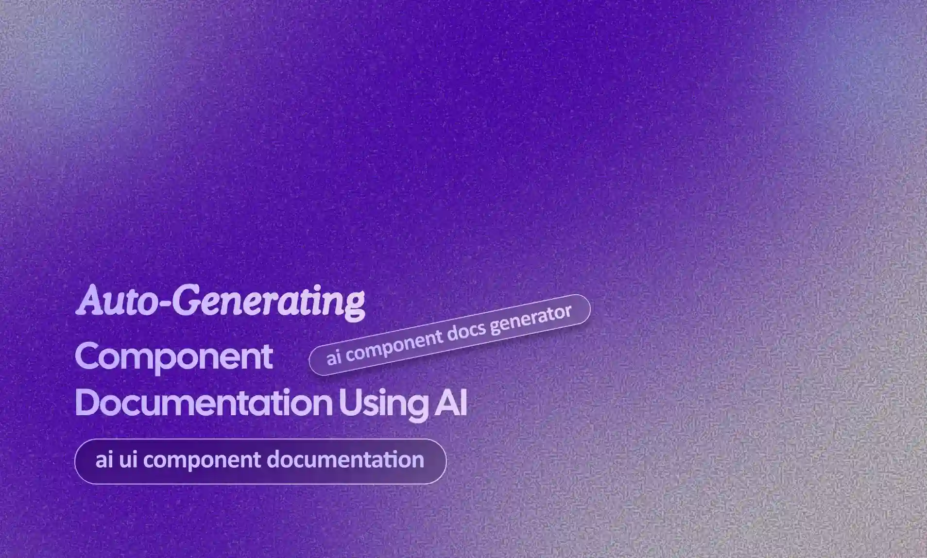 Auto-Generating Component