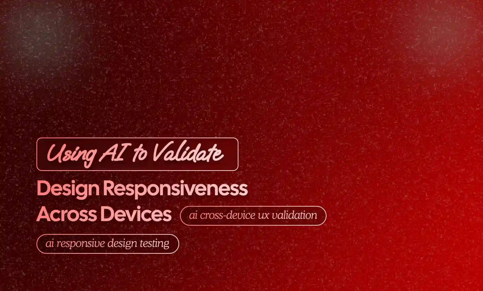 AI to Validate Design